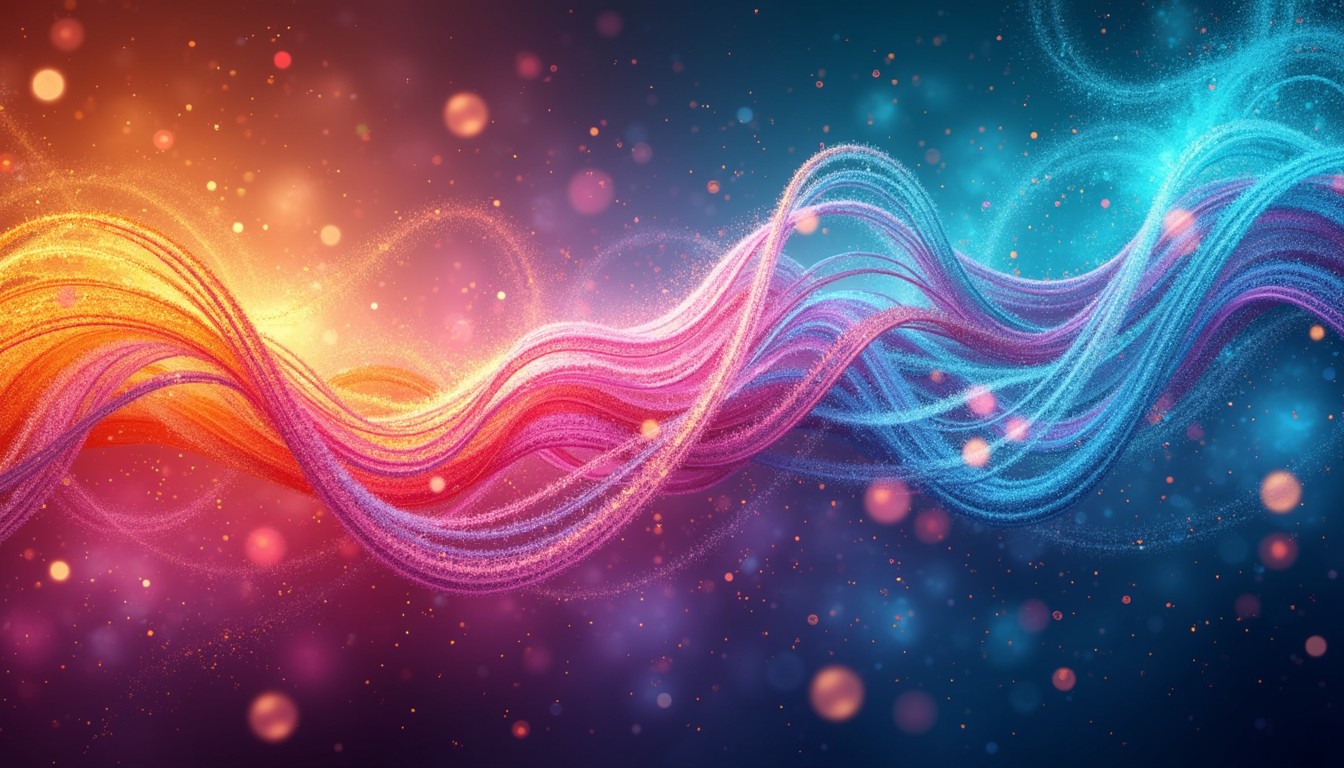 Free Vibrant Celestial Waves Image - Abstract, Vibrant, Swirls ...