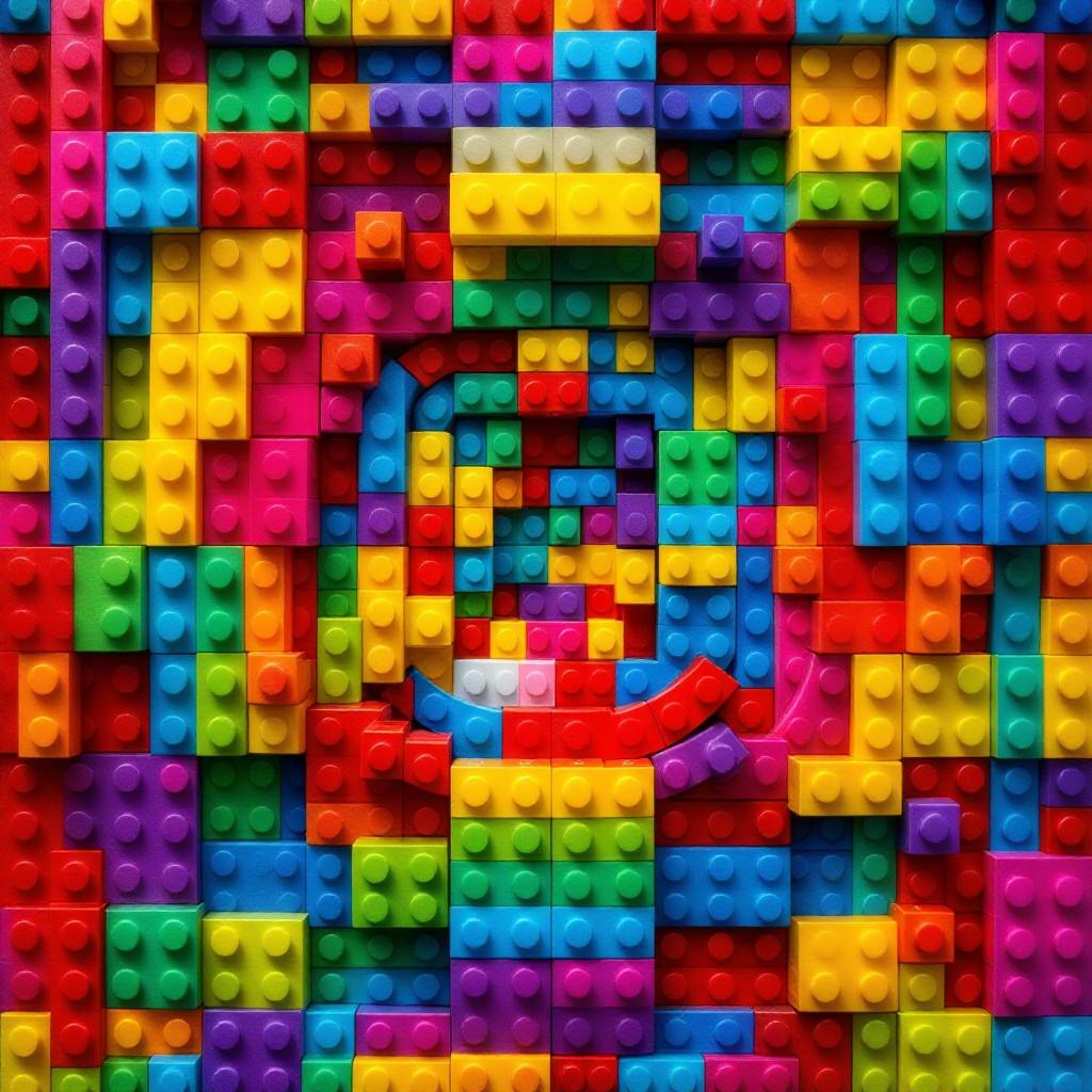 Free Colorful Building Blocks Image - Blocks, Rainbow, Geometric ...