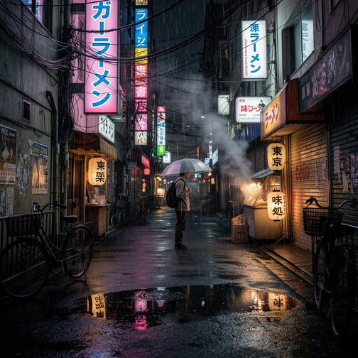 Free Tokyo Rainy Night Image - Monochrome, Tokyo, Japan | Download at ...