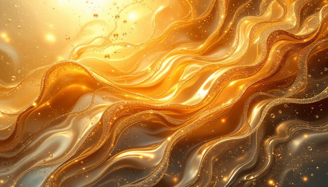 Free Flowing Golden Waves Image - Gold, Abstract, Swirls | Download at ...