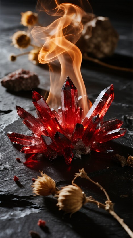 Fire Crystal Texture Free Burning Crystal Formation Image - Crystal, Crimson, Fire ...