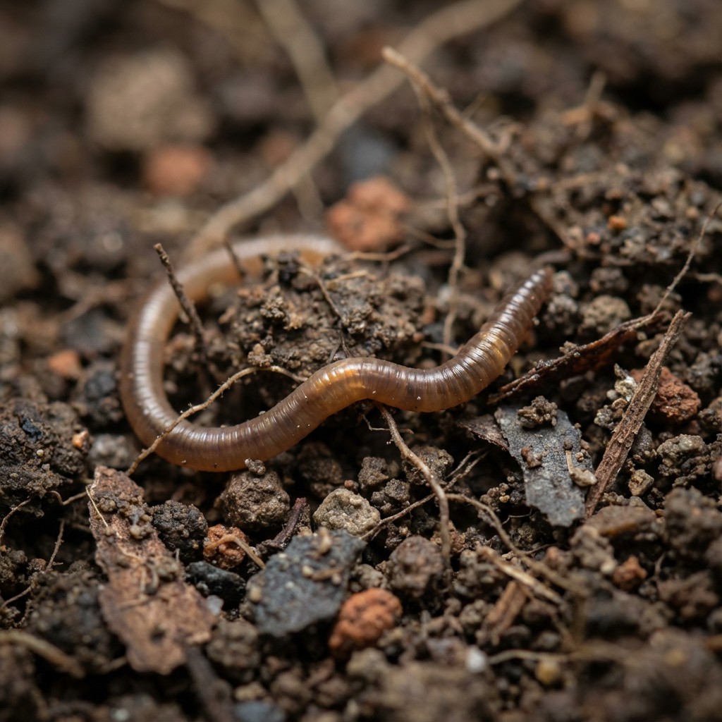 Free Earthworm Navigating Soil Image - Earthworm, Soil, Macro ...