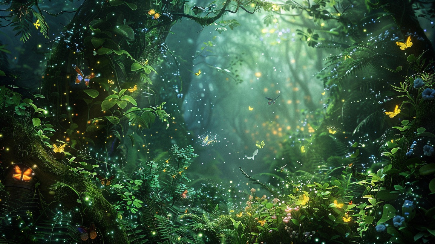 Free Enchanted Forest Scene Image - Enchanted, Forest, Magical ...
