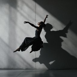 Shadow Dancing Style Free Dance Shadow Leap Image - Dance, Leap, Shadow | Download at StockCake
