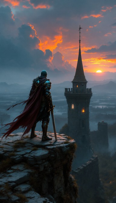 Free Solitary Warrior Watches Image - Warrior, Fantasy, Tower ...