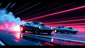 Free Neon Night Racers Image - Cars, Racing, Dragsters | Download at ...