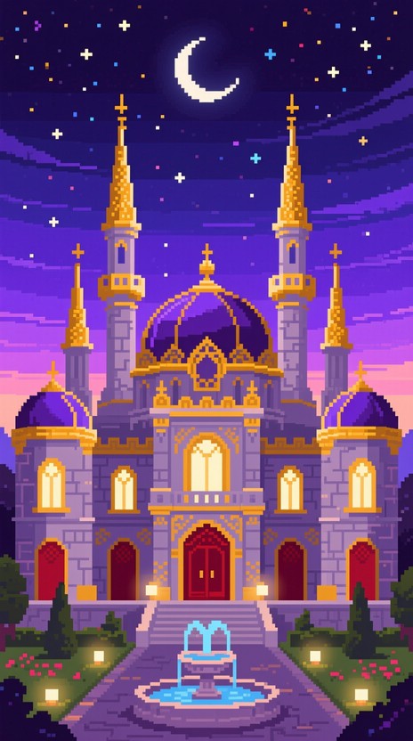 Download Magical Pixel Palace Image - Palace, Pixel, Castle | StockCake