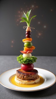 Stacked Food Examples Free Stacked Gourmet Creation Image - Gourmet, Stacked, Culinary ...