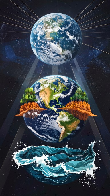 Free Vibrant Earth Concept Image - Earth, Greenery, Oceans | Download ...