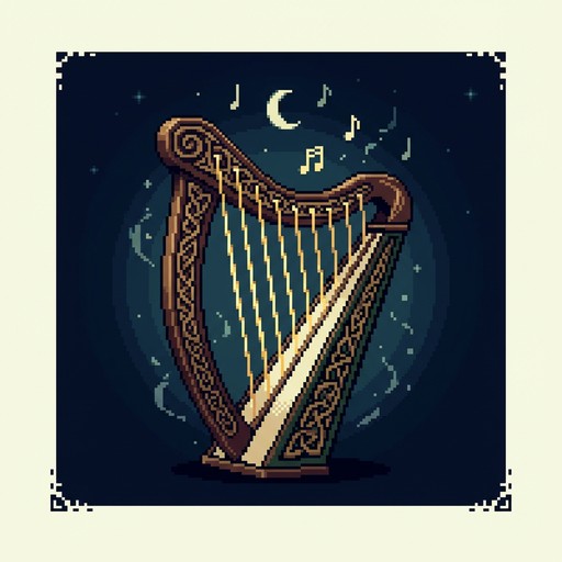 Free Celtic Harp Magic Image - Harp, Celtic, Pixel | Download at StockCake