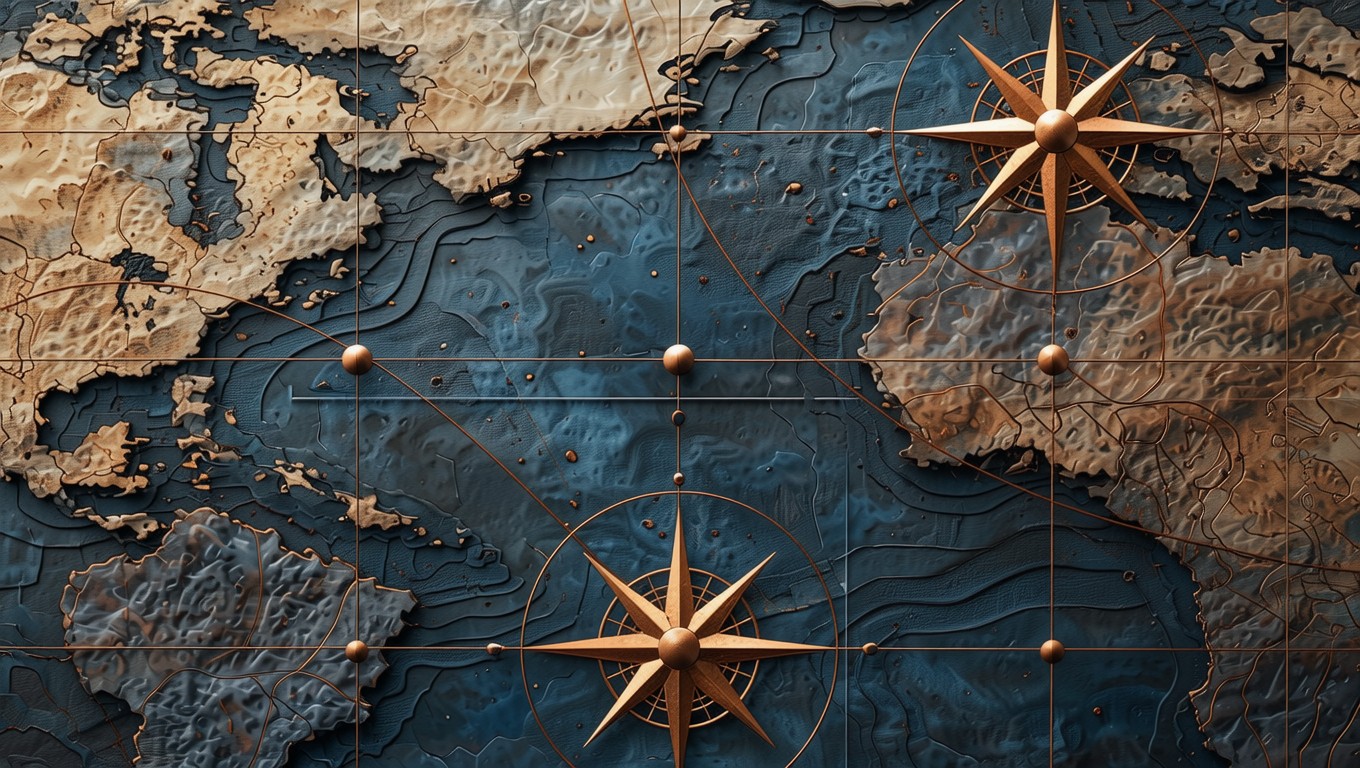 Free Vintage Compass Map Image - Pattern, Navigation, Vintage ...
