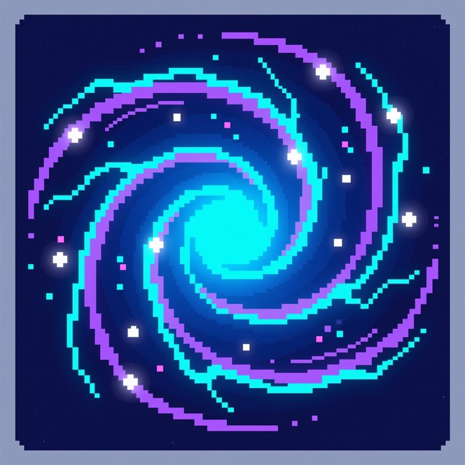 Free Teal Pixel Vortex Image - Pixel, Digital, Retro | Download at ...