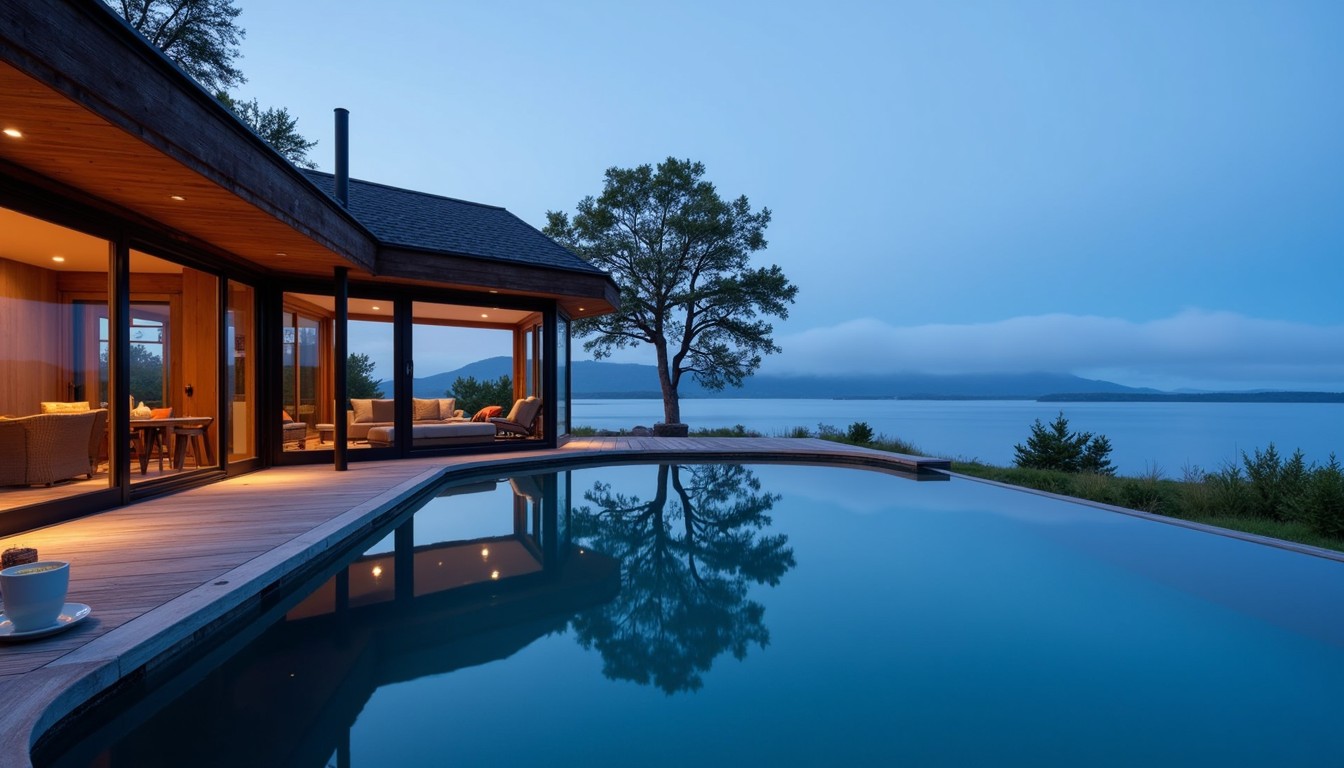 Free Lakeside luxury retreat Image - Waterfront, Villa, Modern ...