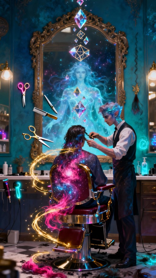 Wizard Barber Free Dimensional Salon Magic Image - Mystical, Salon, Cosmic | Download ...