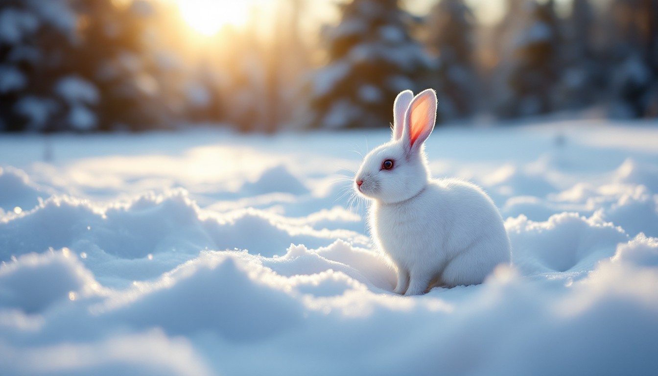 Free Winter Rabbit Wonder Image - Rabbit, Winter, Snow | Download at ...