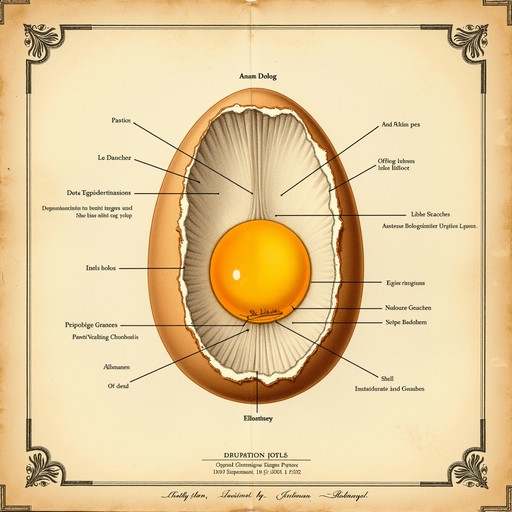 Free Vintage Egg Anatomy Image | Download at StockCake