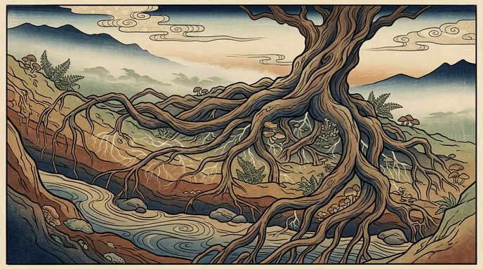 Free Ancient Root Network Image - Ukiyo-e, Woodblock, Japanese ...