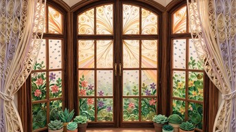 Free Paper Window Garden Image - Quilling, Papercraft, Window ...