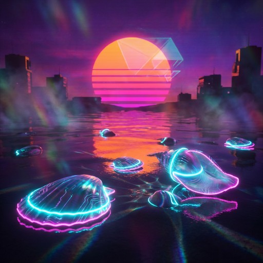 Free Neon Beach Dreams Image - Cyberpunk, Neon, Seashells | Download at ...