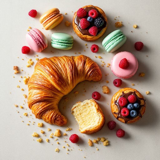 Free Artisan Pastry Collection Photo - Pastries, Croissant, Macarons ...