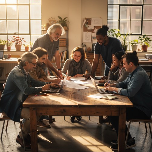 Free Collaborative Community Workspace Image - Collaboration, Teamwork ...