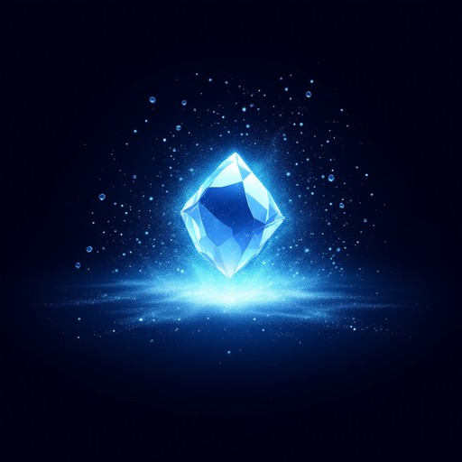 Free Glowing Crystal Ascends Image - Crystal, Blue, Pixel | Download at ...