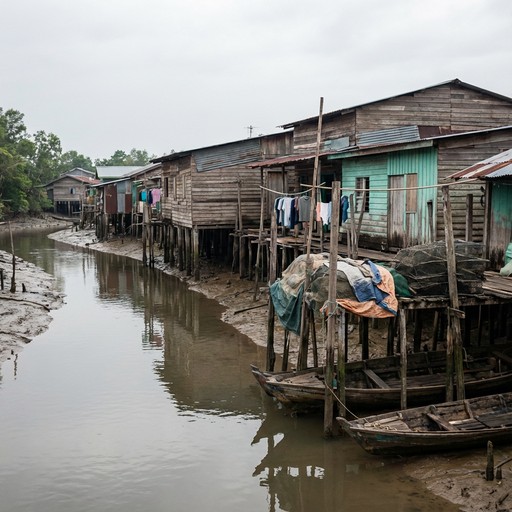 Stilted Community Free Waterside Community Living Image - Riverbank, Houses, Stilts ...