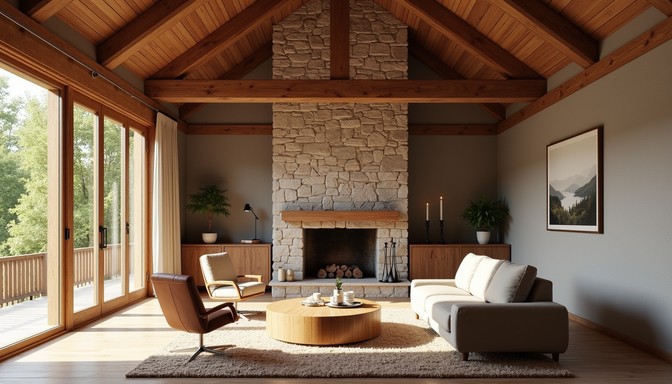 Free Rustic stone interior Image - Rustic, Interior, Fireplace ...