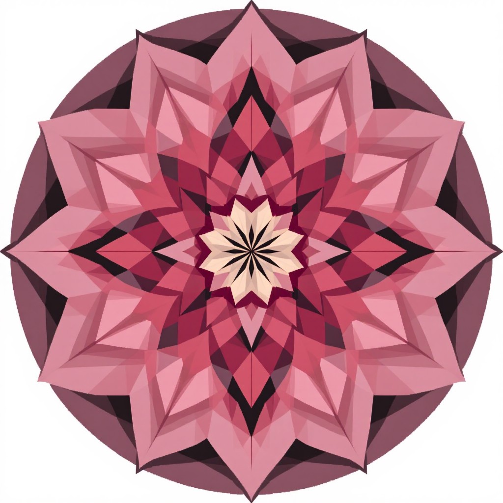 Free Geometric Rose Mandala Image - Geometric, Mandala, Rose | Download ...
