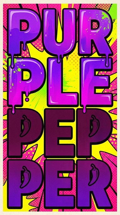 Pepper Typography Free Purple Pepper Pop Image - Typography, Lettering, Text | Download ...