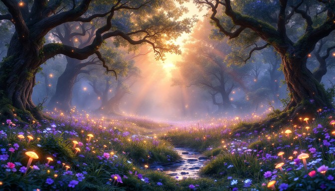 Free Enchanted Forest Glow Image - Enchanted, Forest, Magical ...