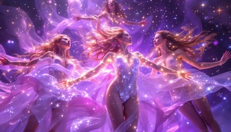 Free Celestial Dancing Spirits Image - Ethereal, Cosmic, Magical ...