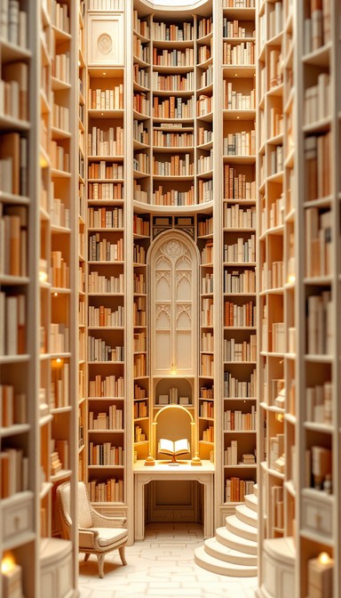 Free Paper Library Dreams Image - Papercraft, Library, Miniature ...