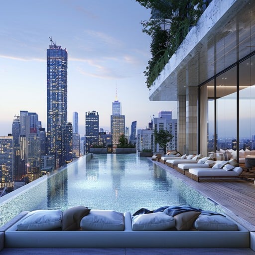 Free Luxurious Urban Oasis Photo - Luxury, Pool, City | Download at ...