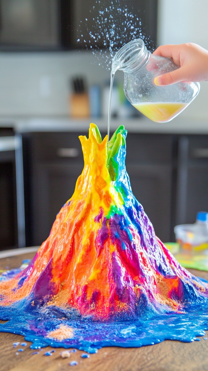 Free Colorful Eruption Experiment Image Experiment Colorful