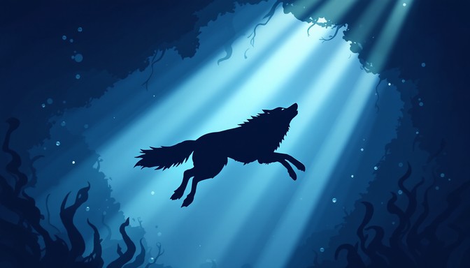 Free Underwater Wolf Fantasy Image - Wolf, Underwater, Ocean | Download ...