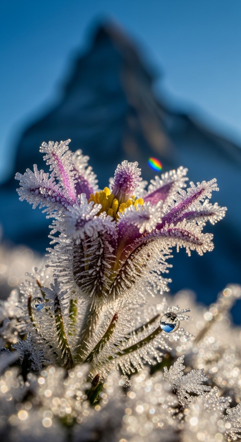 Free Frosted Alpine Flower Photo - Wildflower, Frost, Alpine | Download ...