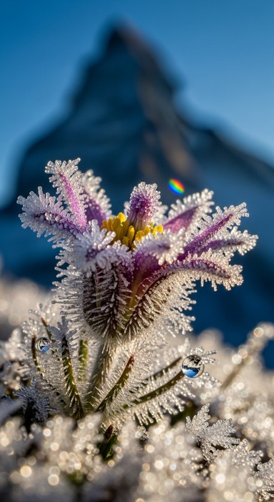Free Frosted Alpine Flower Photo - Wildflower, Frost, Alpine | Download ...
