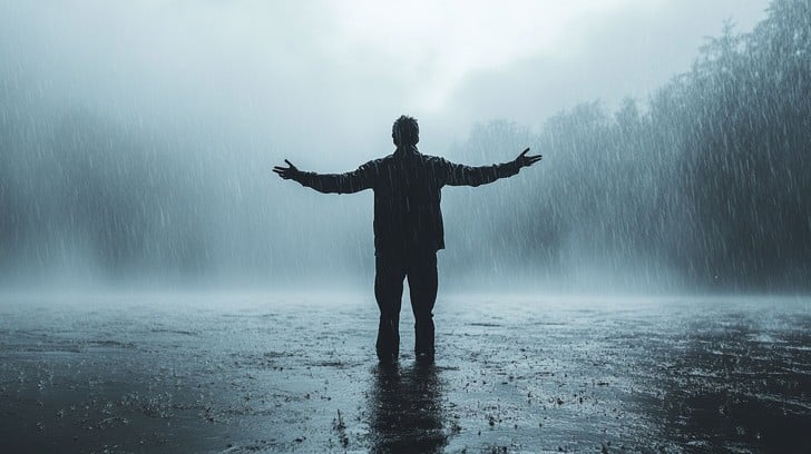 Free Rainy day freedom Image - Rain, Man, Freedom | Download at StockCake