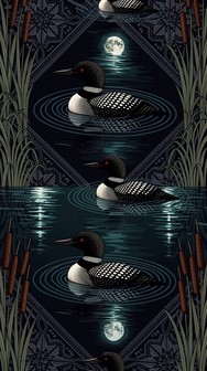 Loon Pattern Background Free Moonlit Loon Pattern Image - Loon, Pattern, Seamless | Download at ...