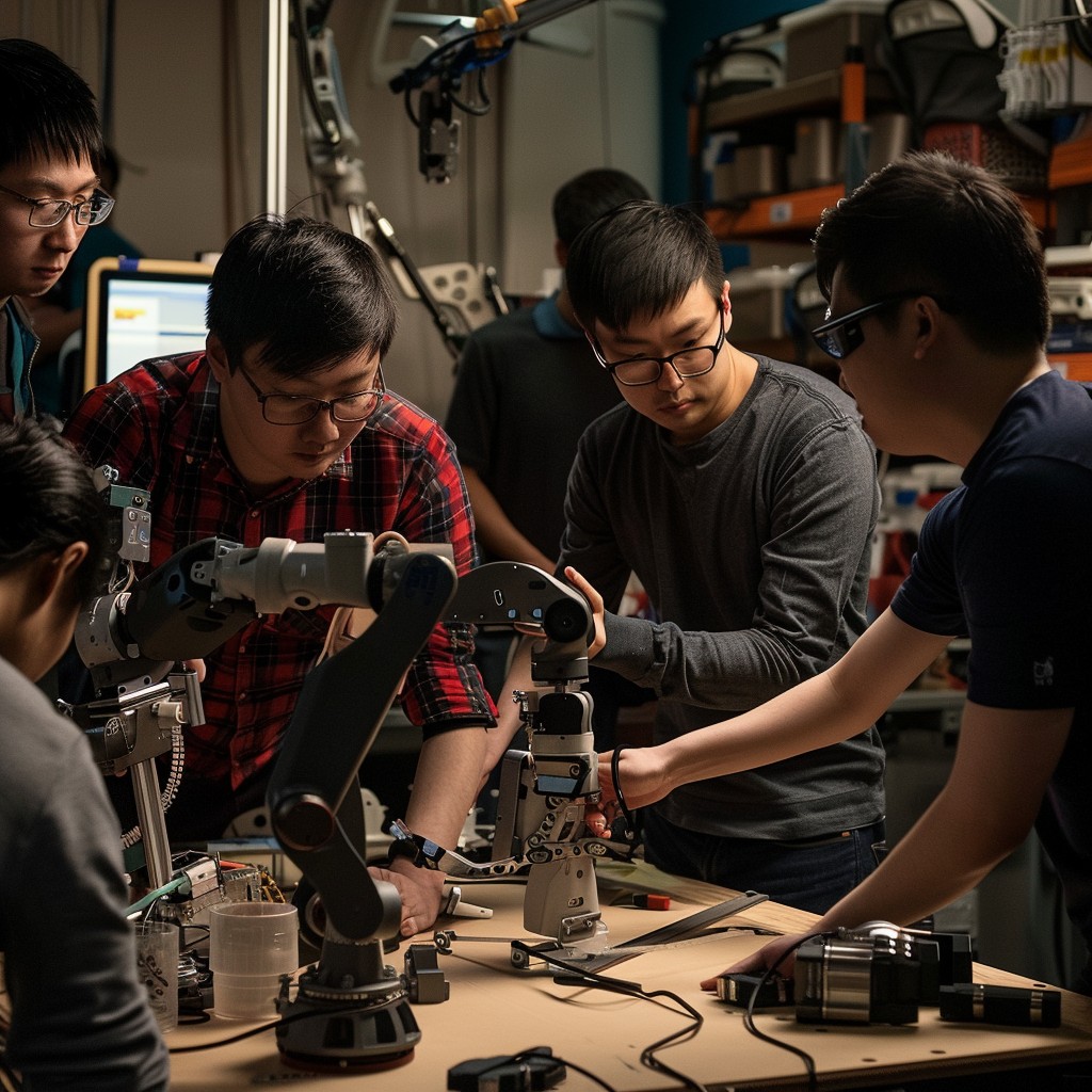 Free Robotics Team Working Photo - Robotics, Engineering, Teamwork ...