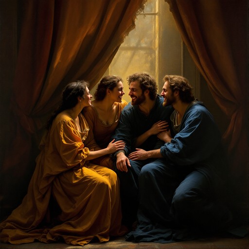 Free Renaissance Friends Gather Image - Renaissance, Friendship ...