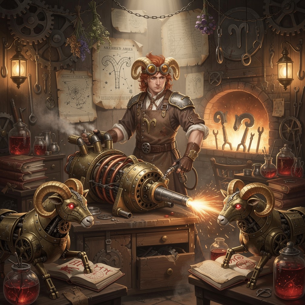 Free Steampunk Ram Workshop Image - Steampunk, Inventor, Woman ...