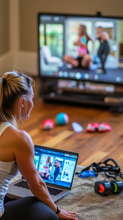 Virtual Workout Machine Free Tv Uninet App Stock Images | StockCake