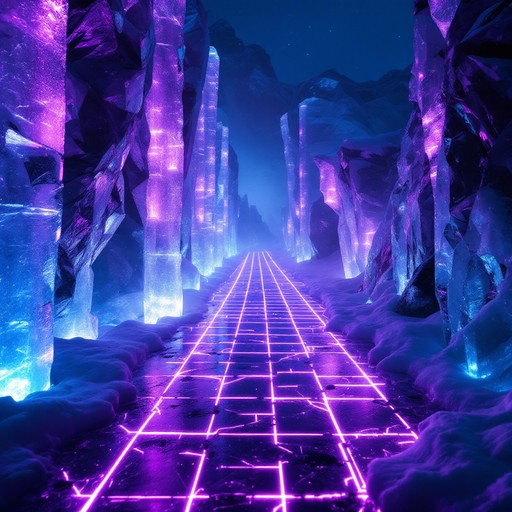 Free Neon Ice Path Image - Cyberpunk, Neon, Ice | Download at StockCake