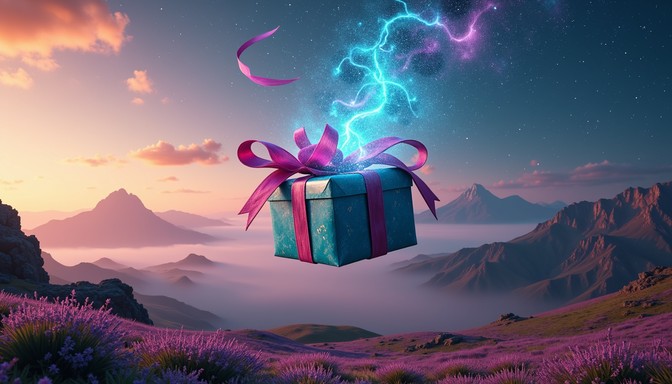 Free Cosmic Gift Box Image - Gift, Magical, Floating | Download at ...