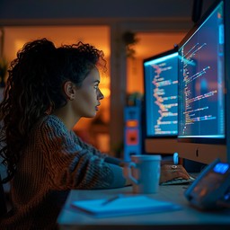 Free Programmer coding late Image - Technology, Programmer, Coding ...