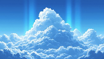 Free Heavenly Blue Clouds Image - Clouds, Sky, Sunbeams | Download at ...