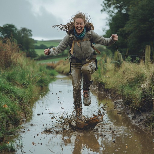 Getting Muddy Scene Free Joyful Muddy Leap Image - Joy, Mud, Leap | Download at StockCake