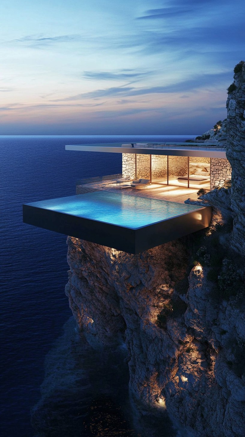 Free Cliffside Luxury Home Image - Luxury, Cliffside, Ocean | Download ...